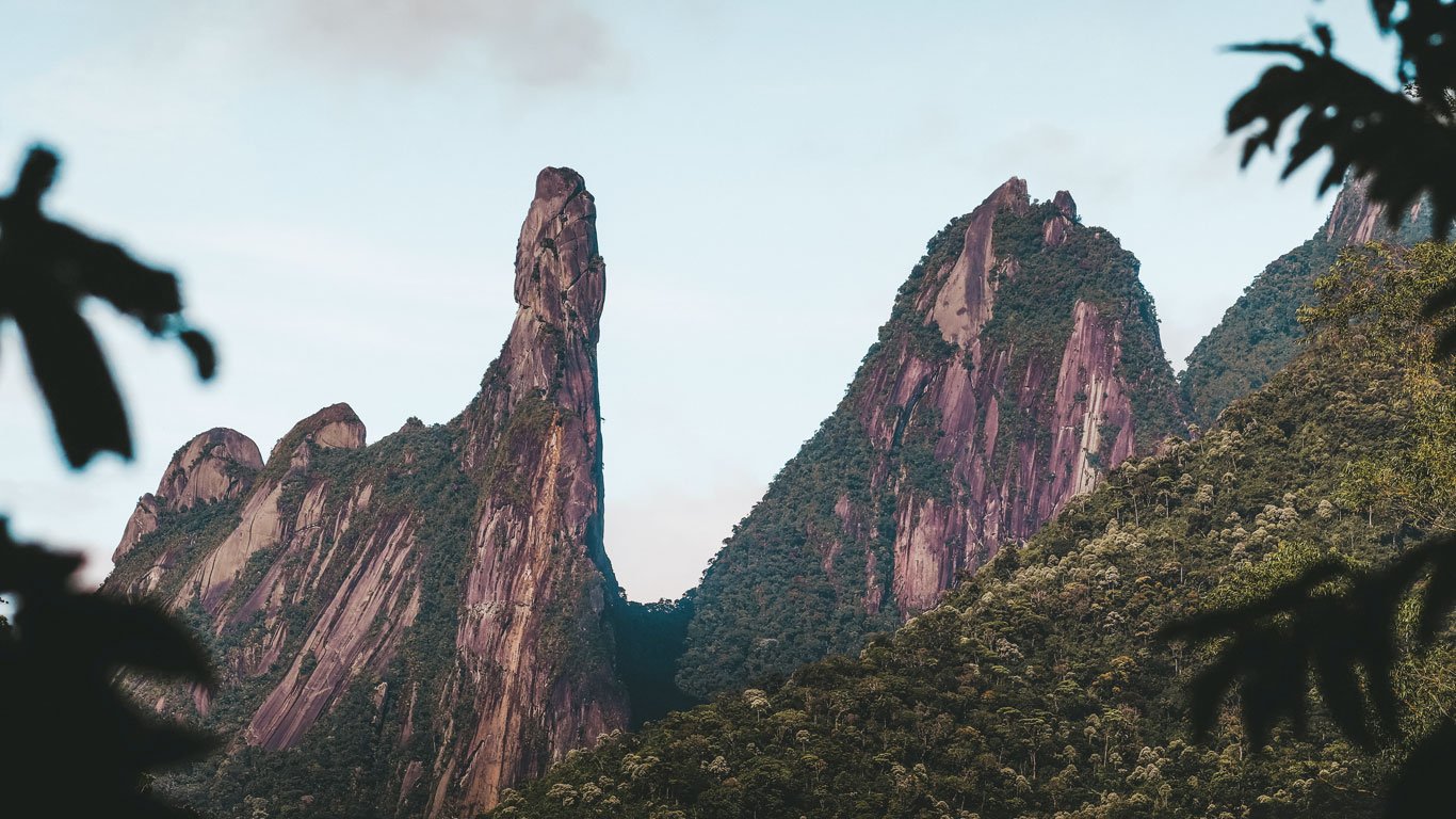 Vista da Serra dos Órgãos em Teresópolis.