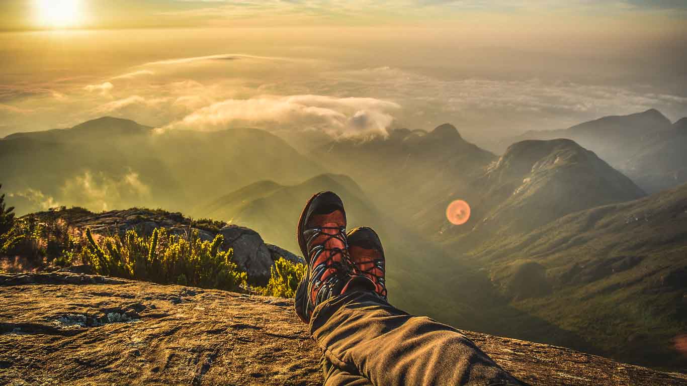 Nascer do Sol no Pico da Bandeira, Espirito Santo.